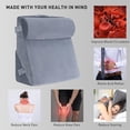 thumbnail image 3 of Bed Wedge Pillow for Sleeping, Adjustable Wedge Pillow Headboard, Memory Foam Incline Cushion for Legs and Back, Body Support Pillow with Machine Washable Cover, 3 of 6