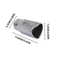 thumbnail image 3 of FHBVT Exhaust Pipe Muffler Tailpipe, Universal Car Modification Exhaust Pipe with Stylish Appearance, Performance Enhancing Tailpipe for Cars and Vehicles, Easy Installation for Car Enthusiasts, 3 of 6