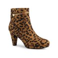 thumbnail image 1 of Unique Bargains Bottines à Talon pour Femme à Enfiler à Glissière Bout Rond Léopard (Taille 7,5), 1 of 7