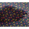thumbnail image 4 of oneOone Viscose Chiffon Fabric Leaves & Floral Block Printed Fabric 1 Yard 42 Inch Wide, 4 of 4