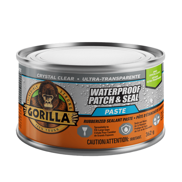 Gorilla Waterproof Patch & Seal Paste, 362g Clear