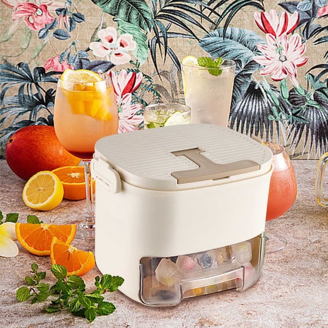 Pressing Ice Tray Ice Ice Box Ice Grinding Tool Large Capacity Ice Storage Household Food Grade Refrigerator