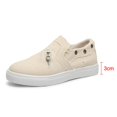 thumbnail image 3 of Chaussures en Toile pour Femmes Chaussures de Sport Plates Chaussures Décontractées à Fermeture Éclair Chaussures en Toile, 3 of 9
