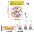 thumbnail image 2 of Easter Eggs Hangings Woven Baskets Easter Eggs Easter Decorations Scene Layout, 2 of 12