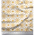 thumbnail image 1 of Soimoi Crepe Silk Fabric Flower Artistic Printed Fabric 1 Yard 42 Inch Wide, 1 of 3