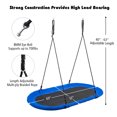 thumbnail image 2 of Patiojoy 60" Flying Saucer Tree Swing Set Outdoor Oval Swing Adjustable Hanging Ropes for Kids Blue, 2 of 7