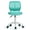 Green, variant on Giantex Swivel Office Desk Chair, Small Armless Task Chair with Hollow-out Back, Upholstered Mesh Seat, Sturdy Construction, Height Adjustable Computer Chair for Study