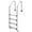 4 Steps, variant on Cherish Heavy Duty Stainless Steel Pool Steps – Non-Slip Swimming Pool Ladder for Deep End, 380lbs Load, Easy Assembly, Indoor/Outdoor Pools