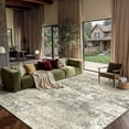 thumbnail image 2 of BERTHMEER 8'x10' Area Rugs for Living Room Bedroom Dining Room Office Farmhouse Large Abstract Modern Contemporary Distressed Machine Washable Carpets Rugs, Green, 2 of 7