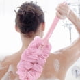 thumbnail image 1 of GBSELL Shower Puff Clearance New Long Handle Hanging Soft Mesh Back Body Bath Shower Brush Sponge, 1 of 3