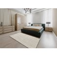 thumbnail image 4 of Ahgly Company Indoor Round Mid-Century Modern Champagne Beige Solid Area Rugs, 5' Round, 4 of 6