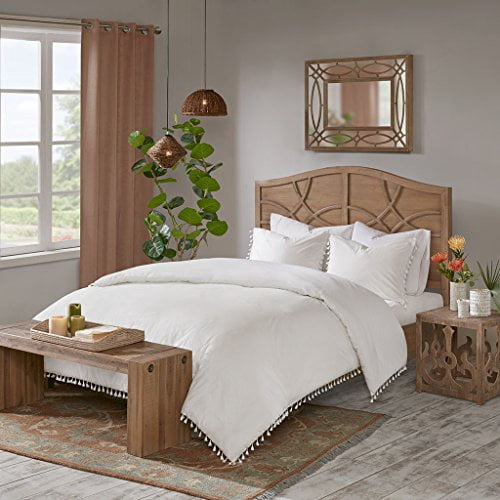 Madison Park Lillian 3 Piece Cotton Duvet Cover Set White King/Cal King