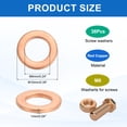 thumbnail image 2 of 38 Pcs Rondelle Plate, 6mm ID, 10mm OD, 1mm d'Épaisseur pour Boulons Vis Machines, 2 of 6