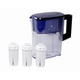 thumbnail image 2 of Sapphire Water Pitcher with 3 Filters, Clear/Blue, 2 of 4