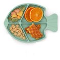 thumbnail image 1 of Silicone Baby Suction Plates with Spoon and Fork Set, Toddler and Kids Divided Dishes, Baby First Stage Self Feeding Training Utensils BPA Free, 1 of 5