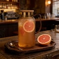thumbnail image 4 of weibbin Jug Plastic Juices Pitcher PC High Temperature Proof Bar KTV Beverage Jug For Restaurant Fruit Tea 1L, 4 of 6