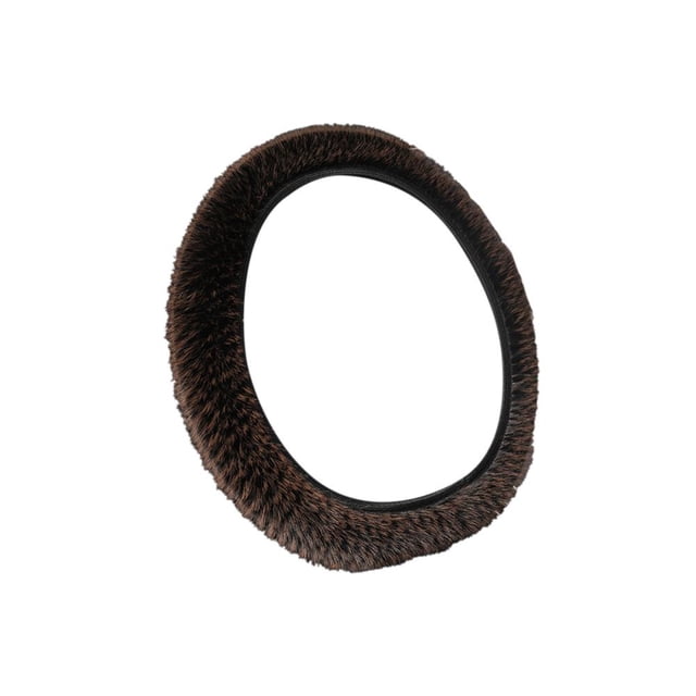 Feltree Large Plush Inner No Ring Winter Car Steering Wheel Cover Warm Avoid Slip Wear Boycott Handlebar Cover Round D-type