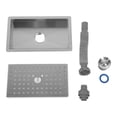 thumbnail image 2 of Stainless Steel Kitchen Sink, 13x7.87inch Single Bowl Kitchen Sink with Strainer & Drying Rack, Small Bar Sink Workstation Sink for RV, Travel Trailer,  Kitchen, and Bar, 2 of 7