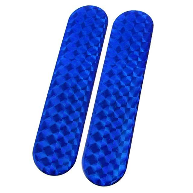 Unique Bargains 6 Pcs Auto Car Self Adhesvie Blue Light Reflective Stickers
