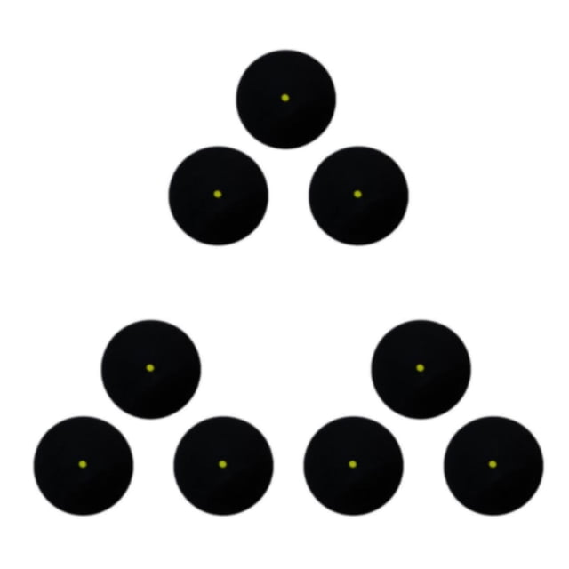 Transemion Multiple Models Available - Mixed Pack Squash Balls Tube Packing Blue Dot Training Squash Balls Single yellow dot 3Set
