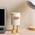 thumbnail image 1 of Pen Holders Cup With Foot Cute Desktop Pencil Storage Organizer With Handle Desk Small Bucket Pails For School Classroom Accessory, 1 of 8