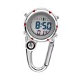 thumbnail image 3 of jinwen Carabiner Watch Clip Electronic Watch with Alarm Clock Unisex Accurate Date Week Red, 3 of 9