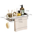 thumbnail image 3 of LSLJS Shower Caddy Shelf Organizer Rack, Bathroom Shelf Organizer Shower Caddy Kitchen Spice Rack Wall Mounted No Drilling,Rustproof Storage Organizer with Hooks, Storage Rack, 3 of 8
