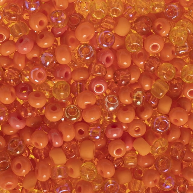 CHOK Perle John Perles de Rocaille en Verre Tchèque 6/0 (23 g) Mélange de Récolte de Café Perle pour Fabrication de Bijoux
