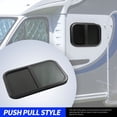 thumbnail image 4 of RV Sliding Window, 830 X 480mm Black Tinted Glass with  Screen, Strong Aluminum Alloy Frame Trailer Window, 4 of 7