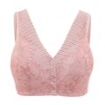 thumbnail image 1 of B91xZ Bralettes Sans Couture Triangle Côtelé pour Femmes, Rose 40, 1 of 5