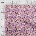 thumbnail image 2 of oneOone Viscose Jersey Purple Fabric Floral Craft Projects Decor Fabric Printed By The Yard 60 Inch Wide-KB, 2 of 4