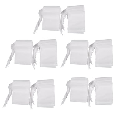 500 Pcs Disposable Empty Tea Bag String Heat Seal Filter Paper