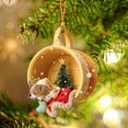 thumbnail image 2 of TIELUTT Christmas Tree Decorations Crafts Hanging Decorations Christmas Acrylic Dog Mini Tent Ornament Ornament Easter Garland Decorations with Lights Garland with Lights Christmas Beads on String, 2 of 5