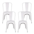 thumbnail image 1 of Heavenly Collection Chaises de Salle à Manger en Métal Blanc, 1 of 8