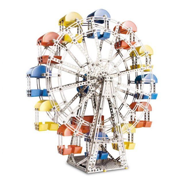 Eitech Ensemble de Construction de Grande Roue de 23 Pouces, Jouet à Tige pour Enfants Alimenté par Pile