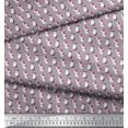 thumbnail image 2 of Soimoi Moss Georgette Fabric Cat Animal Print Fabric by The Yard 42 Inch Wide, 2 of 3