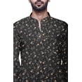 thumbnail image 3 of Atasi Kurta Décontractée Imprimée à Col Chinois Chemise Ethnique Kurta Courte pour Homme Tunique, 3 of 5