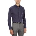 thumbnail image 2 of Van Heusen Mens Long Sleeve Oxford Shirt, 2XL, Navy, 2 of 5