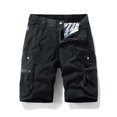 thumbnail image 1 of Styesk Shorts Homme Shorts Cargo Extensibles Décontractés à Cordon Classique Été avec Multi-Poches, 1 of 4