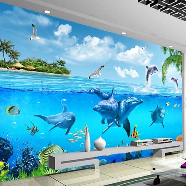 3D Wallpaper Underwater World SKU# WAL0024
