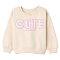 thumbnail image 1 of George Toddler Girls' Fleece Sweatshirt, 1 of 2