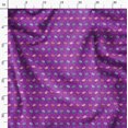 thumbnail image 3 of Soimoi Purple Japan Crepe Satin Fabric Rabbit Animal Printed Craft Fabric by the Yard 42 Inch Wide, 3 of 6