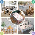 thumbnail image 5 of Merry Christmas Tablecloth Wrinkle Resistant Washable Tablecolths Table Covers Farmhouse Xmas Covered Snow Table Cover for Christmas Background Indoor Outdoor Birthday Rectangle,60x84inches, 5 of 5