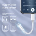 thumbnail image 4 of GHSDFBB [Apple MFi Certified] iPhone 3.5mm Headphones Adapter, Lightning to 3.5 mm Headphone/Earphone Jack Converter Audio Aux Adapter Dongle Compatible with iPhone 14 13 12 11 Pro Max XS XR, 4 of 7