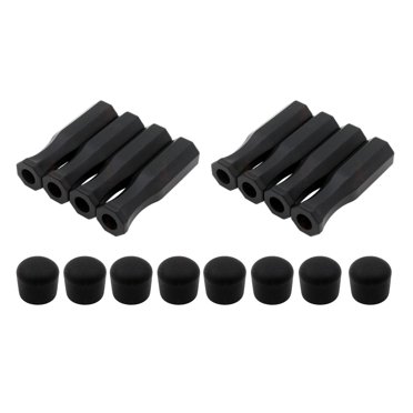Pack of 16 Premium Octagonal Handles and End Caps Accessories Foosball Rods Non-Slip Design for Foosball Lovers Table Soccer Children