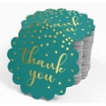thumbnail image 4 of Inkdotpot Pack Of 100 Thank You Bridal Shower Favor Paper Tags Craft Real Gold Foil Hang Tags, 4 of 6