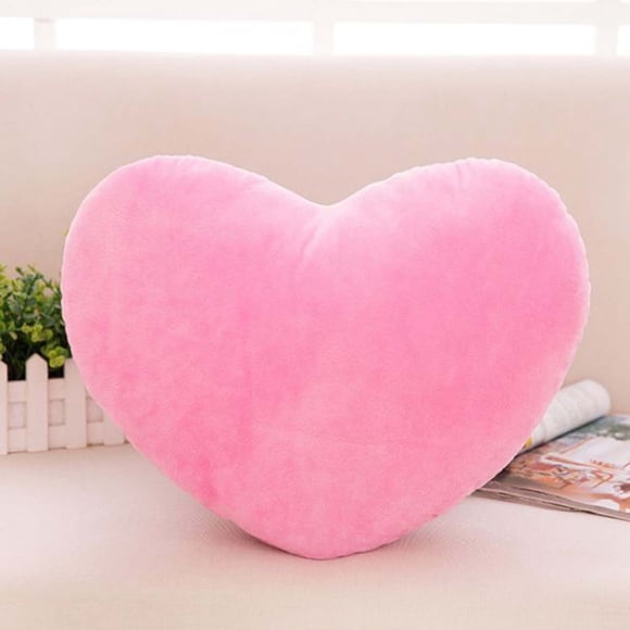CQCYD Coussin Décoratif en Forme de Cœur, Housses de Coussin en Velours Peluche Doux pour Canapé, Cadeau de la Saint-Valentin pour Ellekids, Taie d'Oreiller en Velours Douillette pour Décoration de Chambre, Salon, Bureau