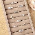 thumbnail image 5 of 925 Sterling Silver Toe Ring for Women - Adjustable Boho Foot Jewelry with Wave, Heart Designs, 5 of 5