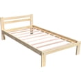 thumbnail image 2 of Twin XL Bed Wooden Frame Solid Pine Unfinished with Slats Amazonas, 2 of 5