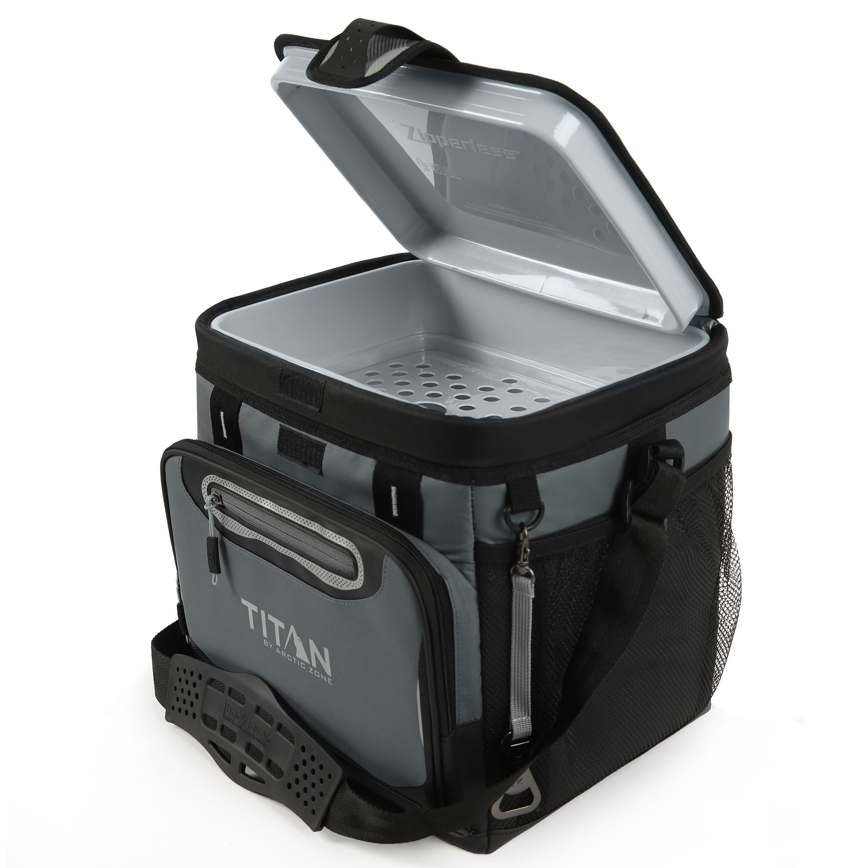 Titan by Arctic Zone  Zipperless Soft Cooler - Basalt Grey 24 Can/13 L Capacity